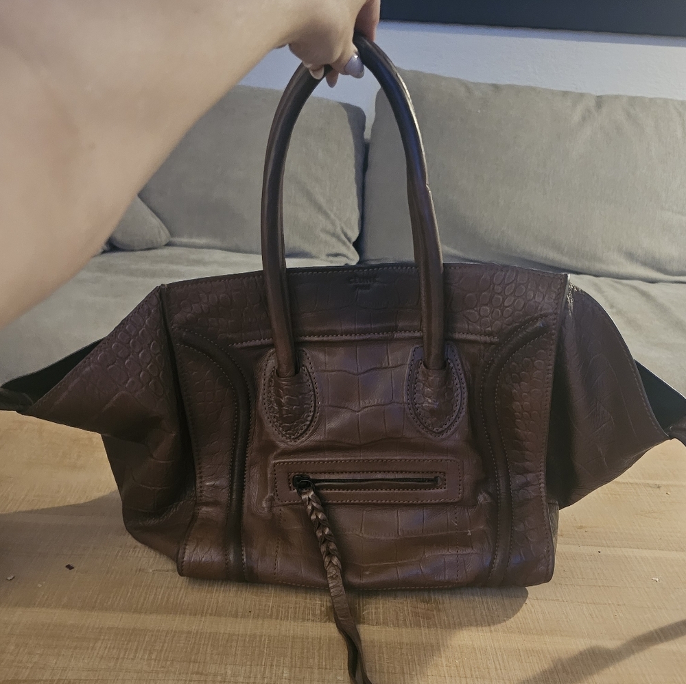 Lux Phantom Style Batwing Smile Designer Purse - Picture 3 of 8